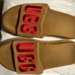 UGG Tan slides size 9 Women